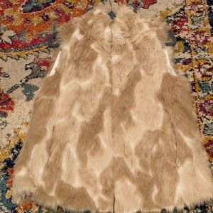 Faux Fur Ivory Vest